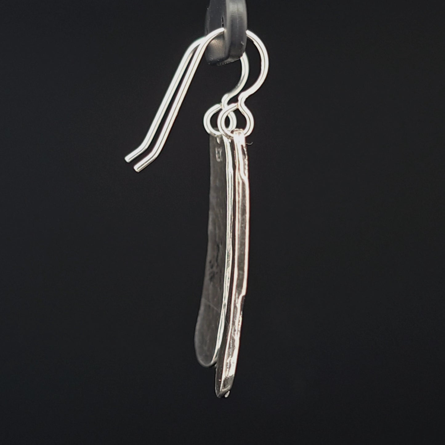 #14 Silver Earrings - House Ladder Design
