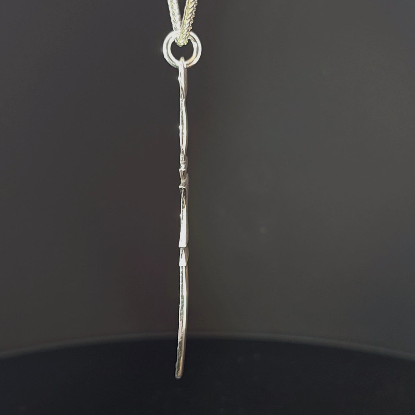 #21 Silver Pendant and Chain - Acorn Paddle