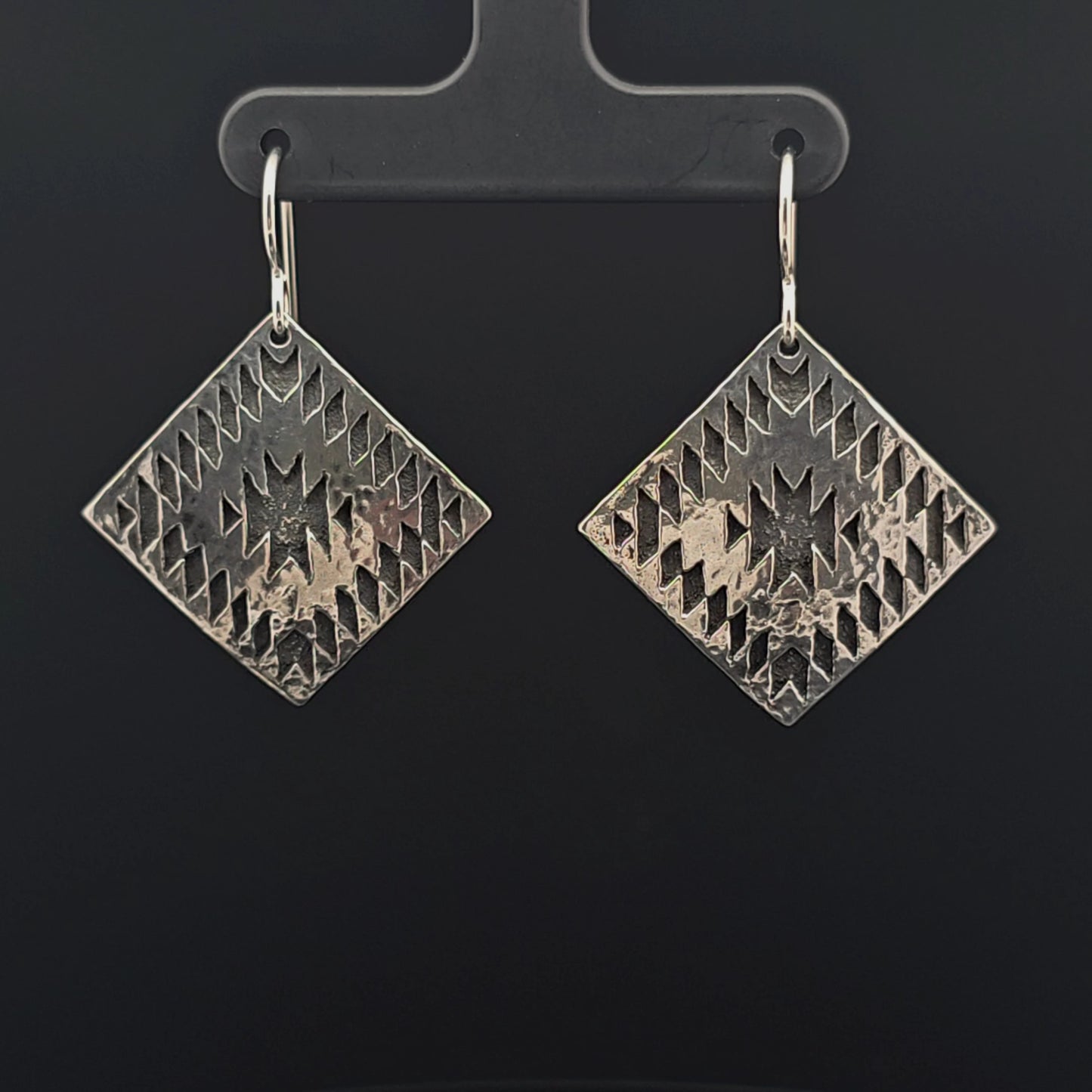 #18 Silver Earrings - Flint and Snake Nose Design