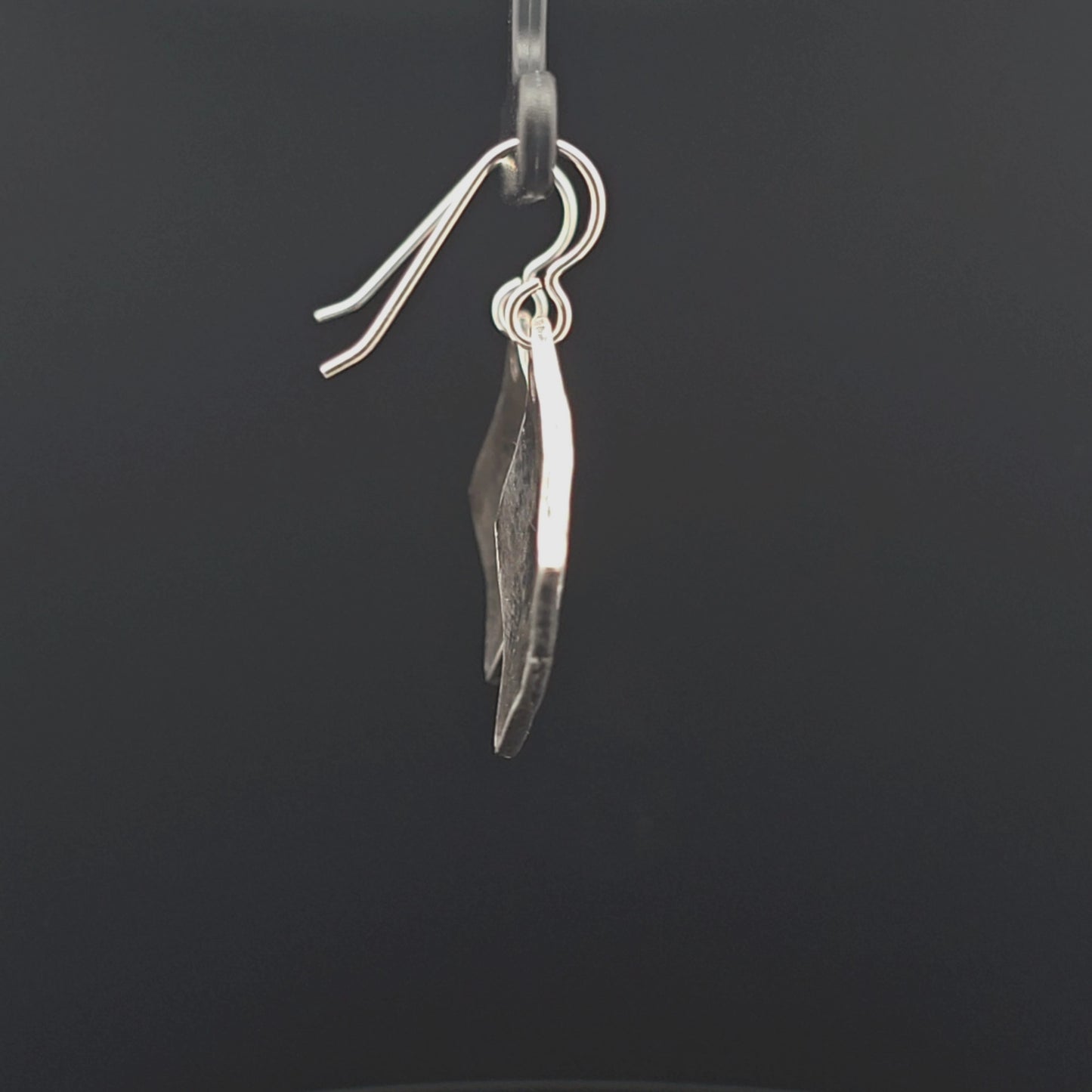 #18 Silver Earrings - Flint and Snake Nose Design