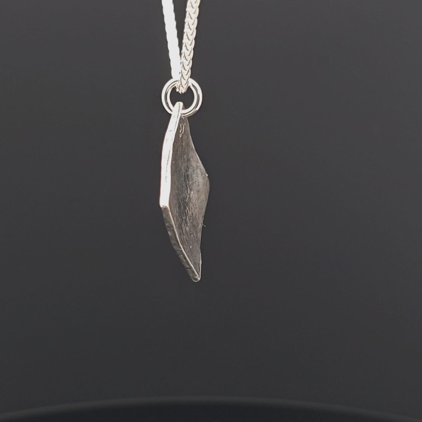 #18 Silver Pendant and Chain - Flint and Snake Nose Design