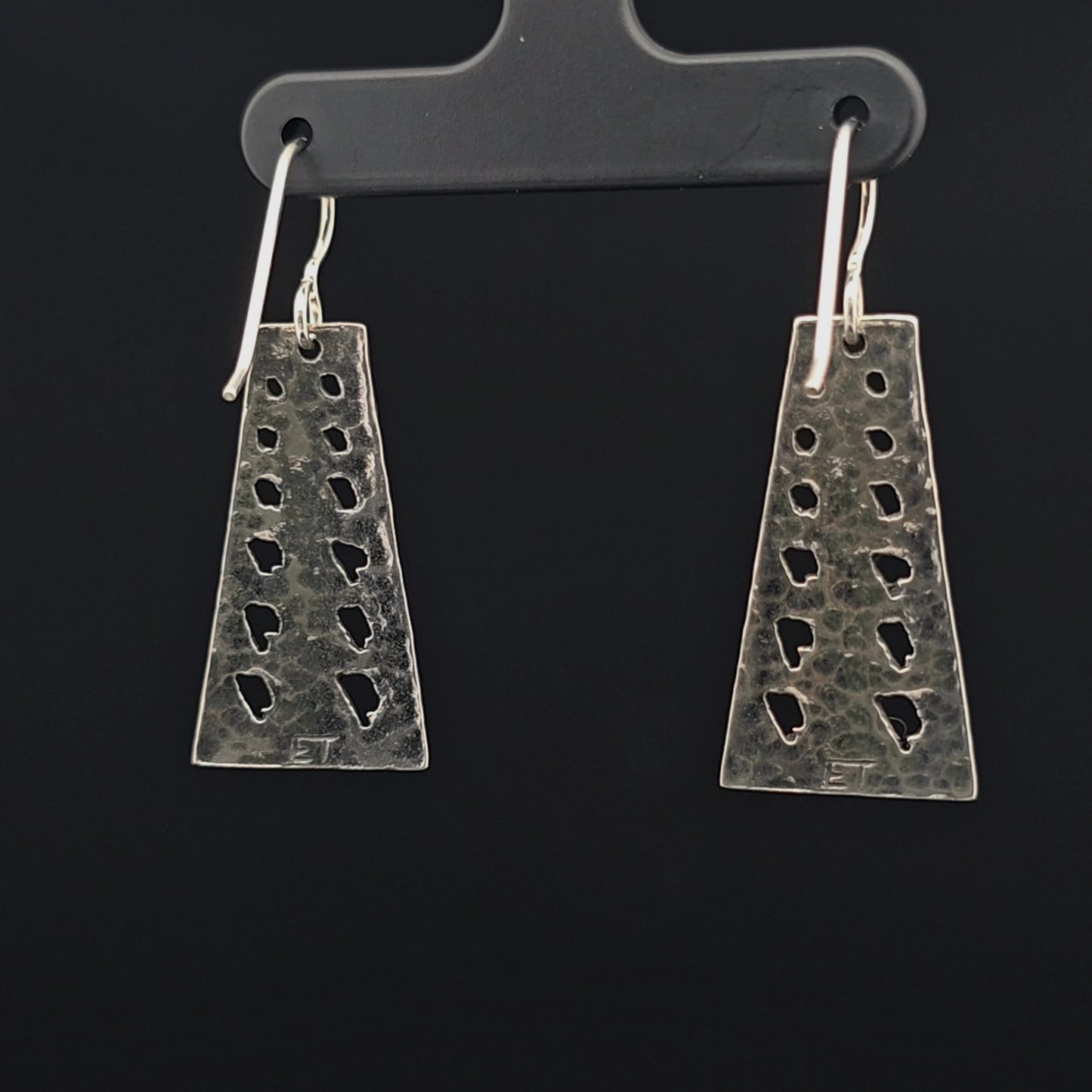 #19 Silver Earrings - Sturgeon Back Design