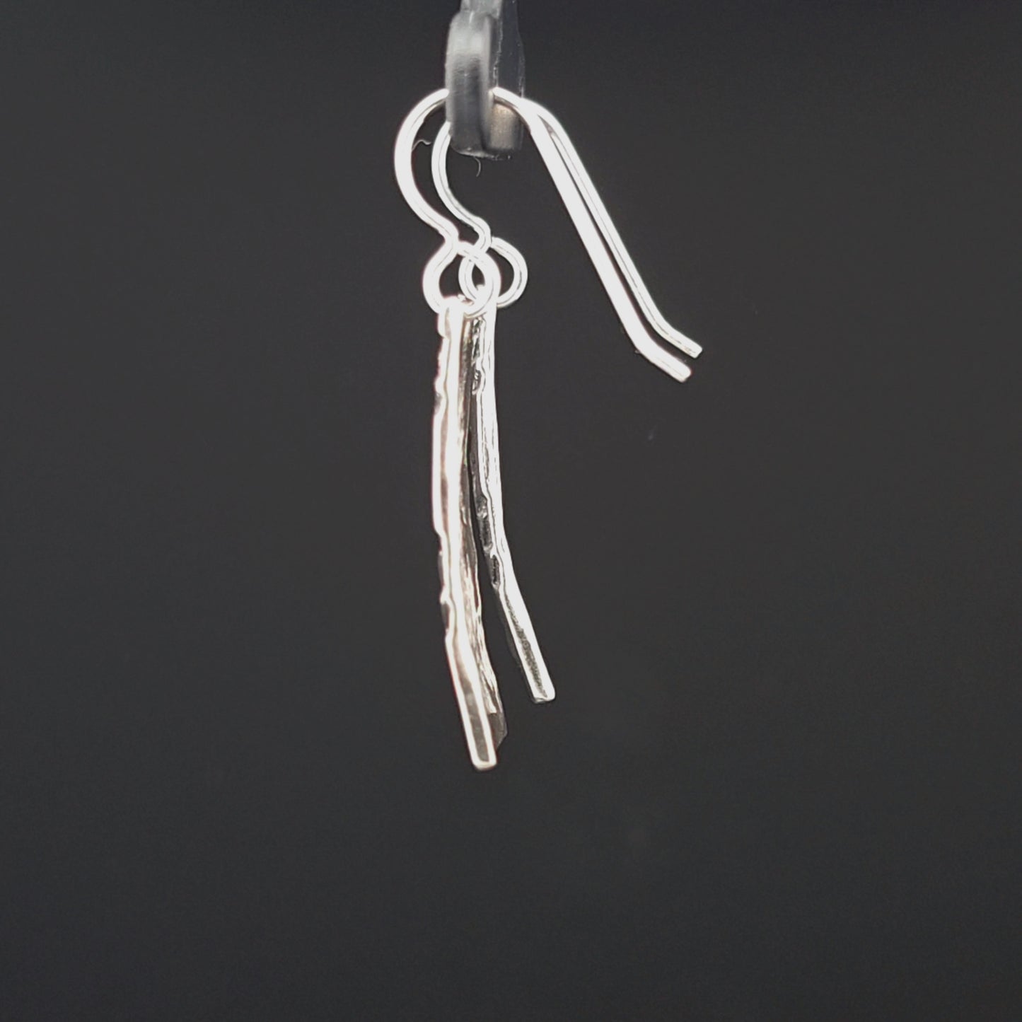 #14 Silver Earrings - House Ladder Design