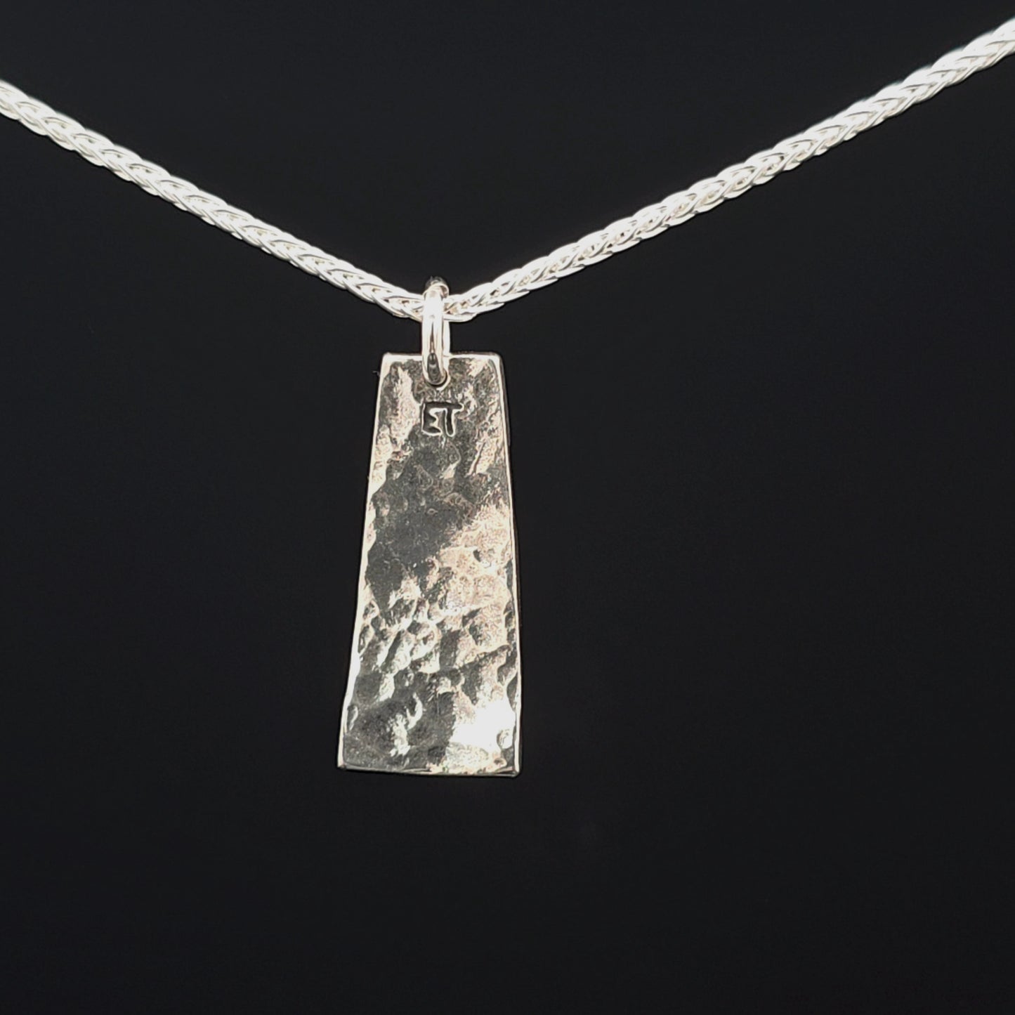 #14 Silver Pendant and Chain - House Ladder Design