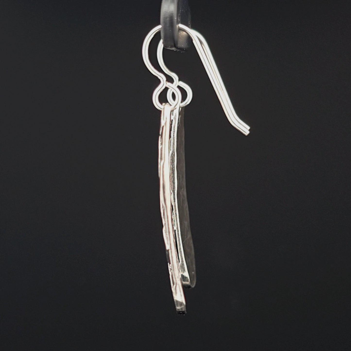 #14 Silver Earrings - House Ladder Design