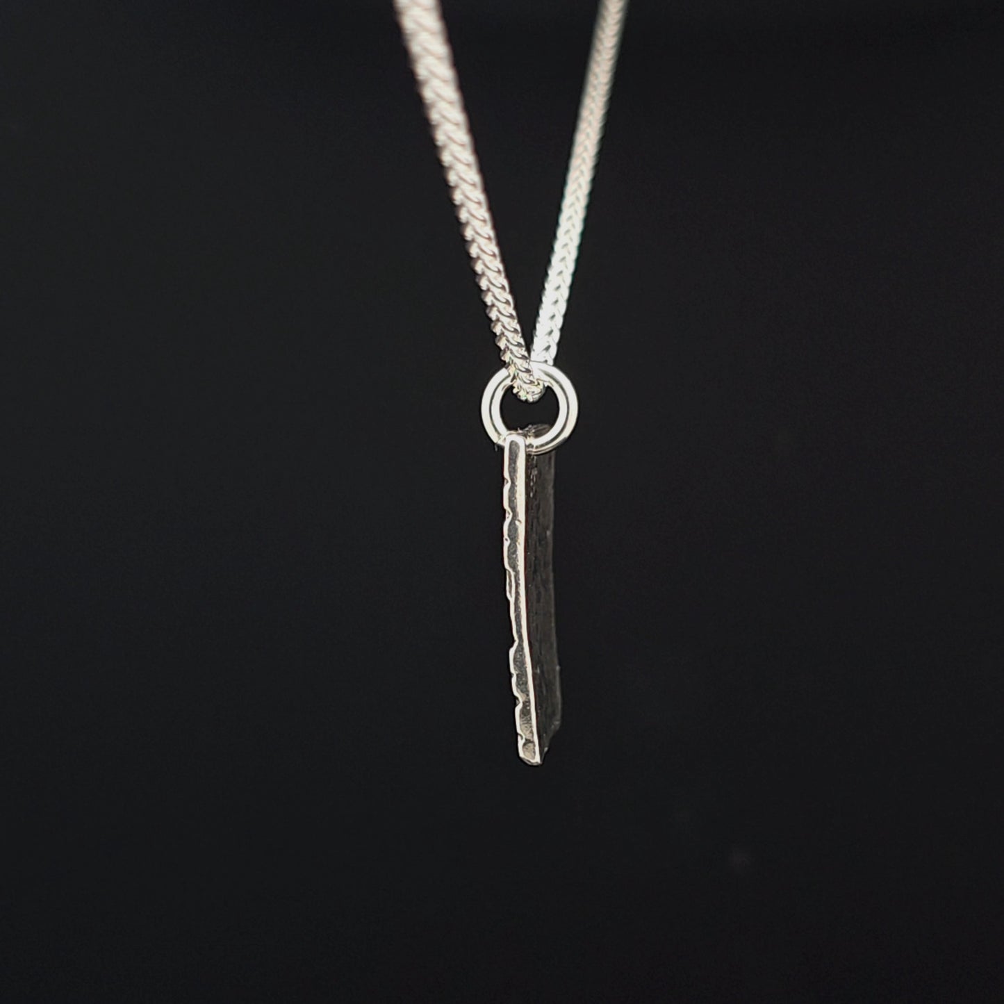 #16 Silver Pendant and Chain - Stairway to Heaven Design