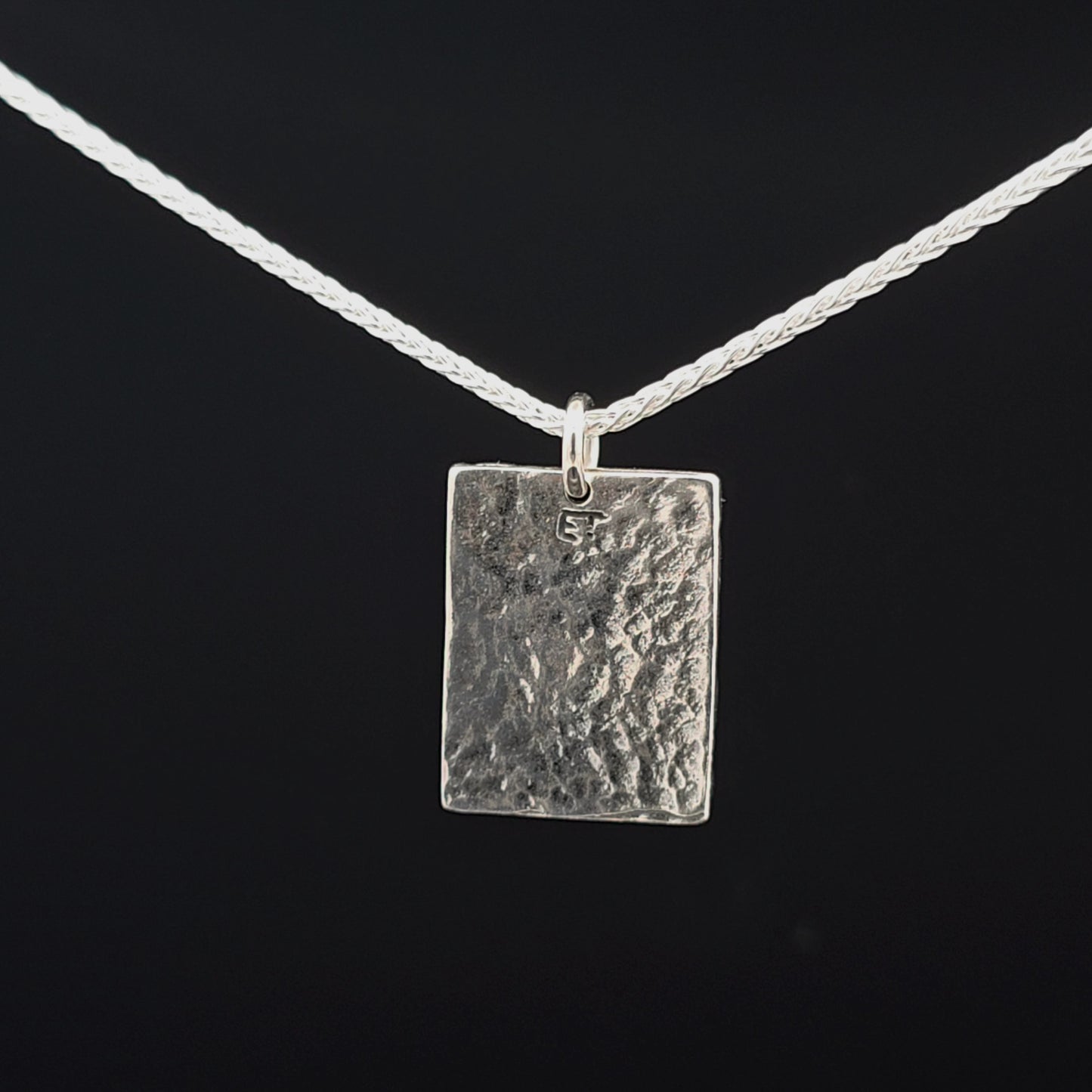 #16 Silver Pendant and Chain - Stairway to Heaven Design
