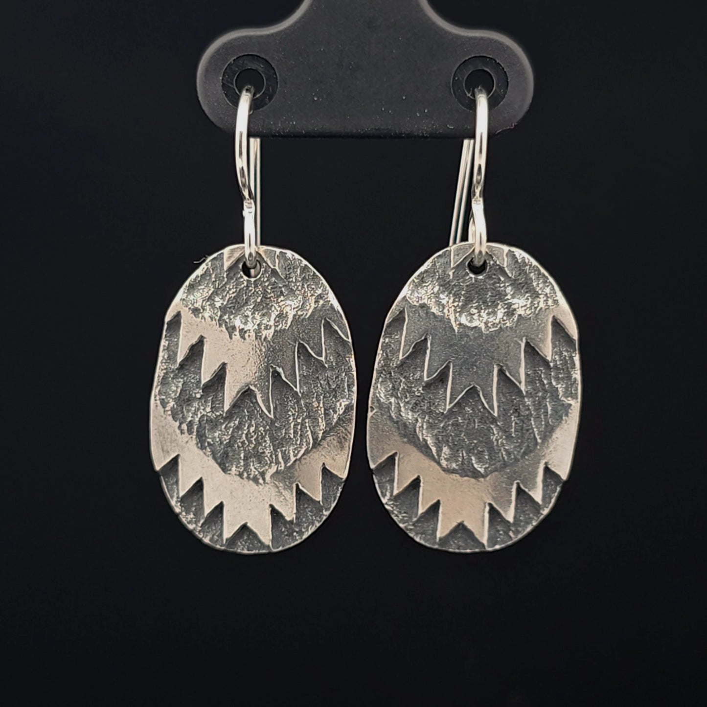 #20 Silver Earrings - Resting Swallow Tail Design