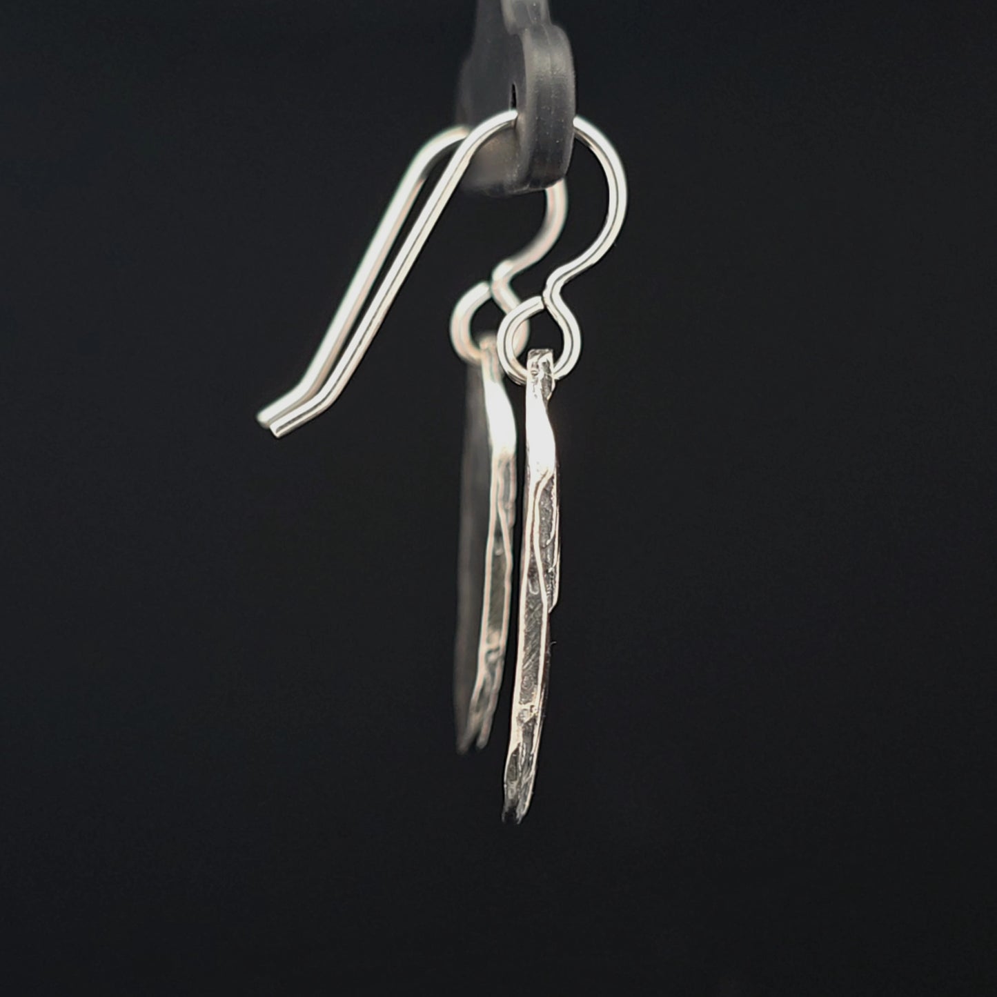 #20 Silver Earrings - Resting Swallow Tail Design