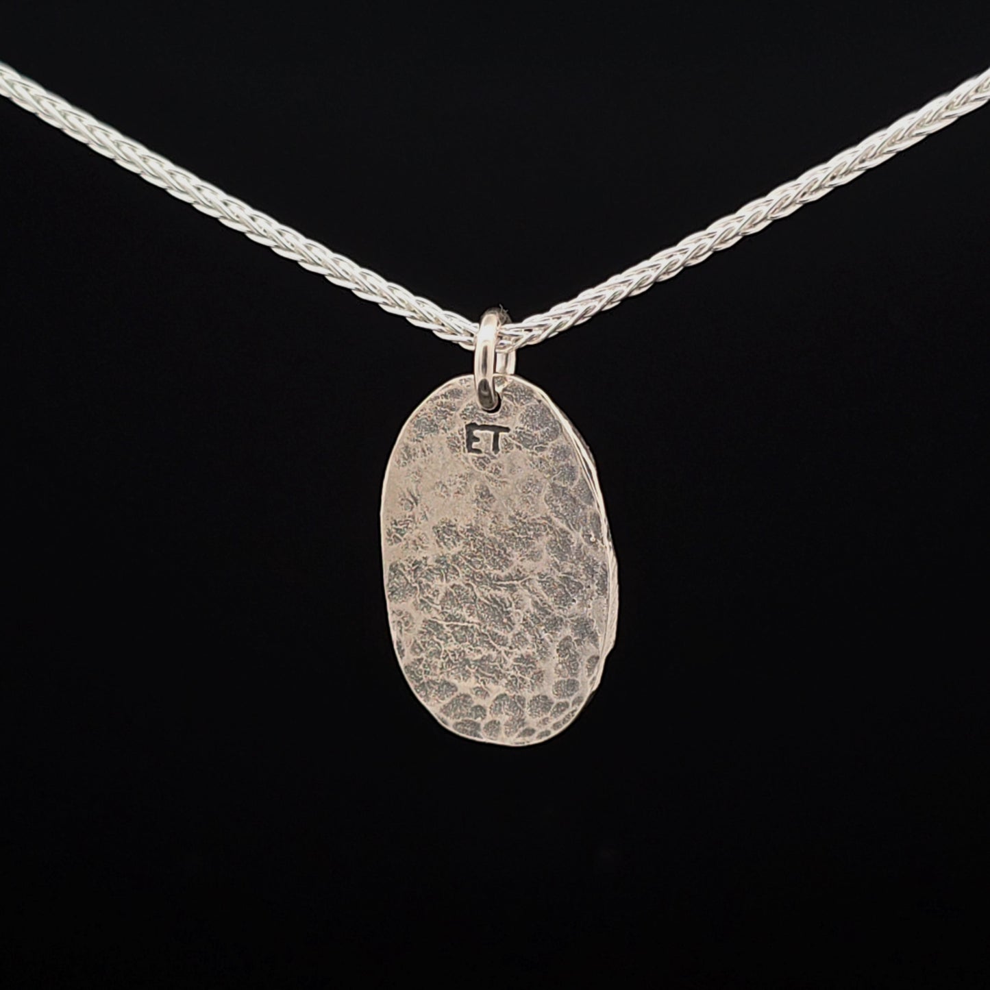 #20 Silver Pendant and Chain - Resting Swallow Tail Design