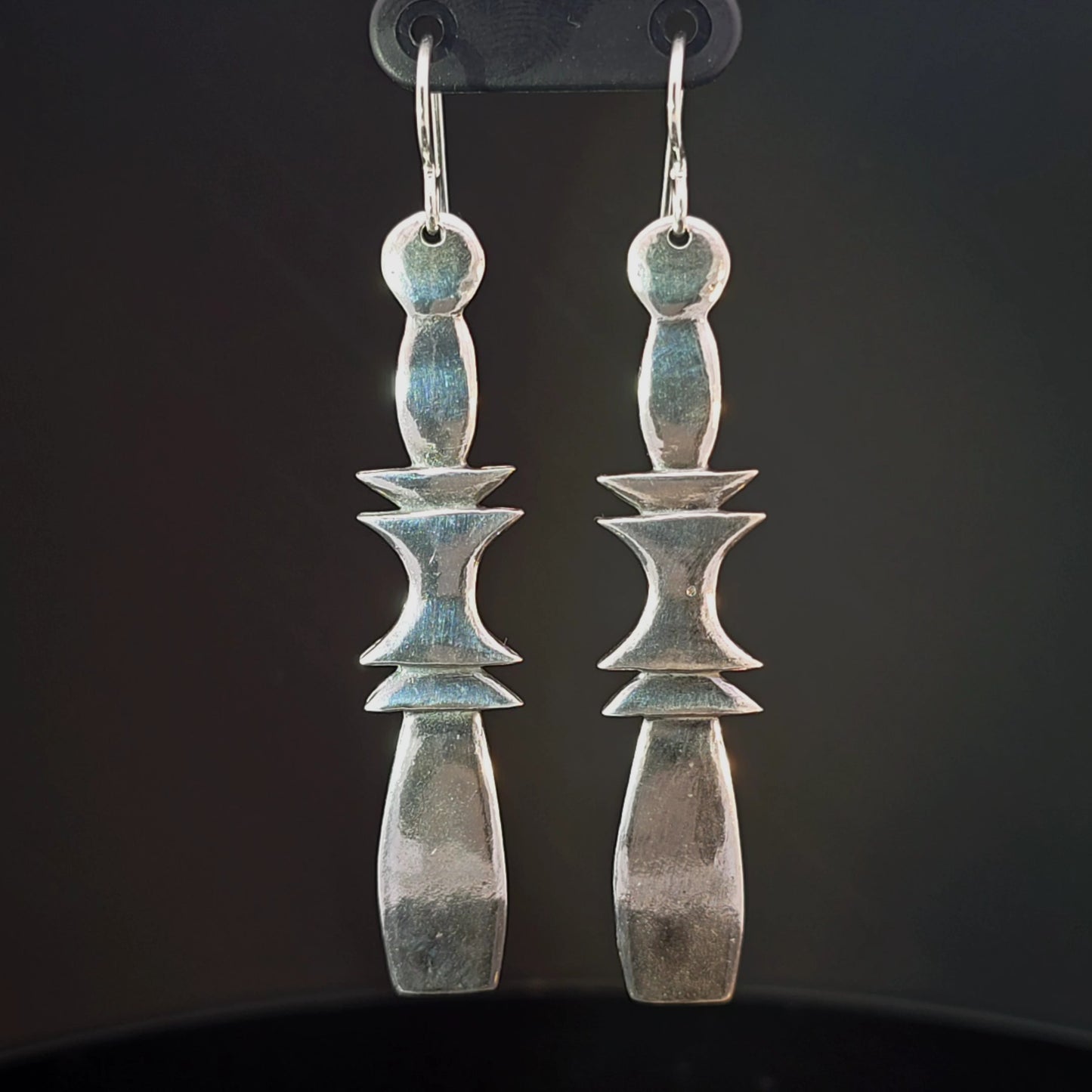 #21 Silver Earrings - Acorn Paddles