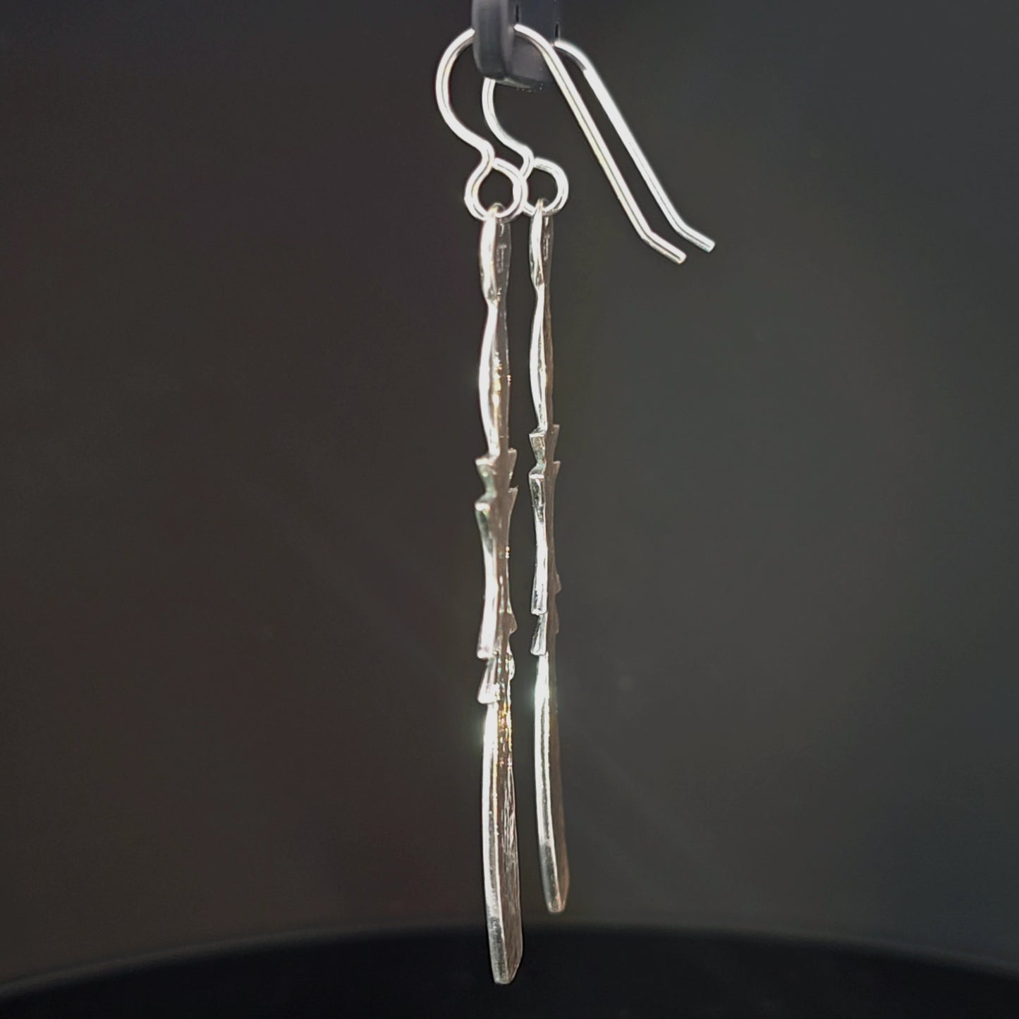 #21 Silver Earrings - Acorn Paddles