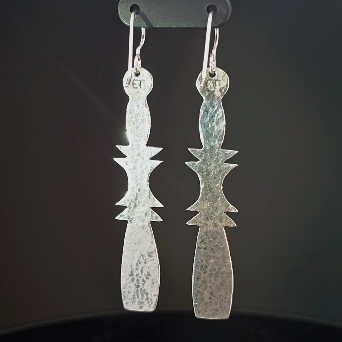 #21 Silver Earrings - Acorn Paddles