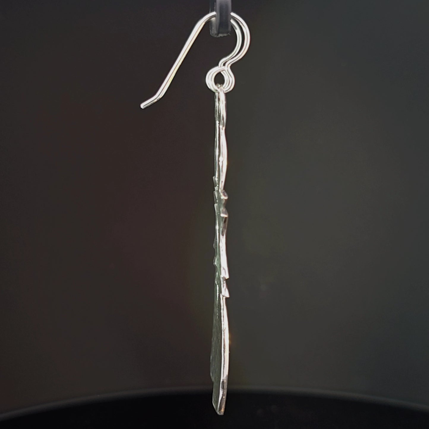 #21 Silver Earrings - Acorn Paddles